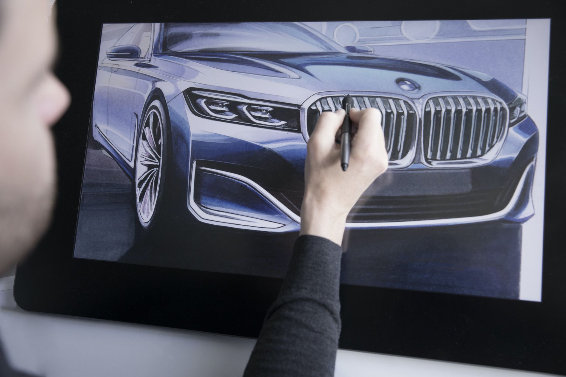 BMW 7 Series Facelift sketches 06