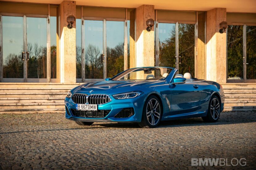 2020 BMW M850i Convertible atlantis blue52 830x553